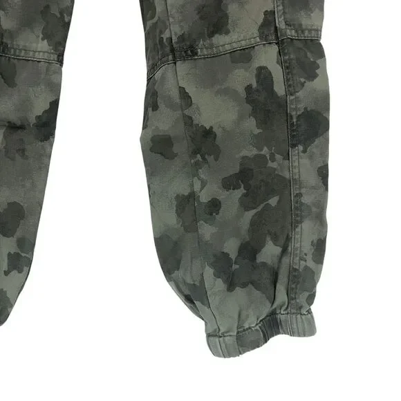 Anthropologie Leda Utility Joggers XS Camo Jogger Pants Drawstring 26.5 Inseam - Picture 5 of 9